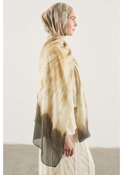 Defacto Fresh Scarfs X Defacto Earthy Batik Keten Karışımlı Şal I1744ax26smkr1 Çok Renkli-kr1