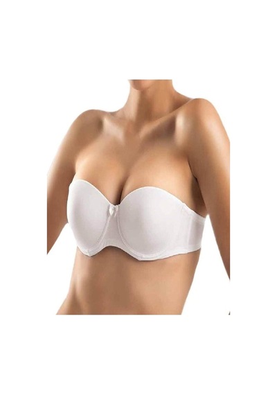 Bella Donna 11033 Push-Up & Destekli Balenli Straplez Sütyen
