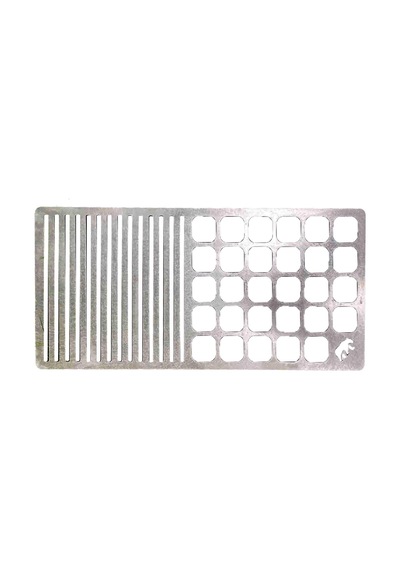 Barbekü Izgarası Paslanmaz Çelik Büyük Ekose Barbekü Izgara Tava Izgara Tepsisi Tel Pişirme Barbekü Rafı Dış Mekan Izgara Kamp Izgarası 5,1 X 11,02
