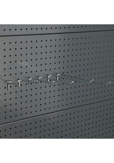 10 Adet Delikli Panel Kancası - Aksesuar Kancası 25 Cm