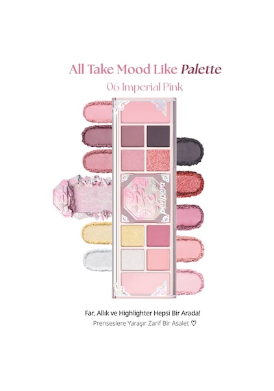 Peripera All Take Mood Like Palette 06 İmperial Pink