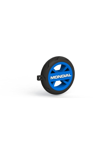 Mondial Logolu Lastik Jant Görünümlü Motosiklet Anahtarlığı Mavi
