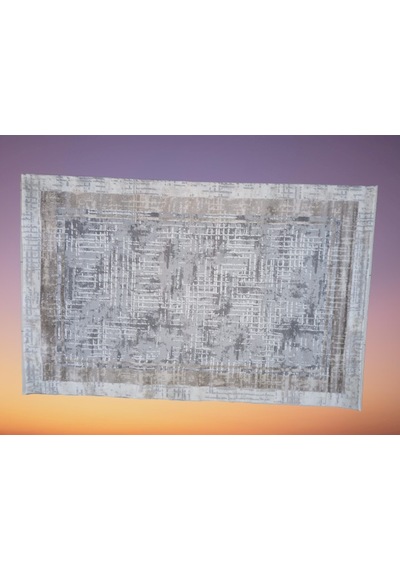 Diamond Halı 25005A Koyu Bej Koyu Bej Model 200*280 Polip Leke Tutmaz Modern Çizgi