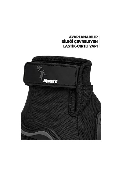 Xmlbayiciniz Tr M Beden Korumalı Motosiklet Eldiveni Unisex Bisiklet Motorcu Eldiveni Siyah 114 Genel
