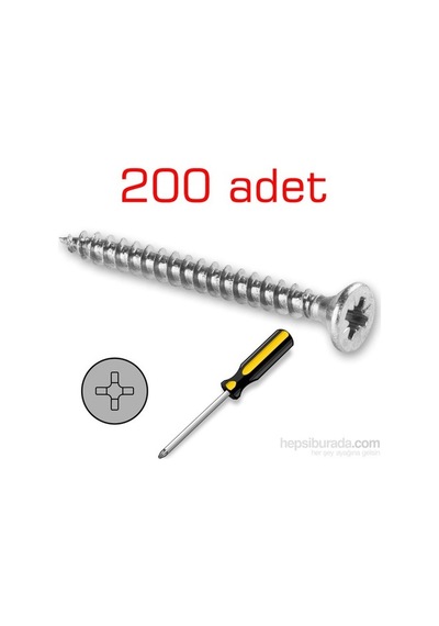 Meridyen Sunta Vidası 5.0X60 MM 200 Adet