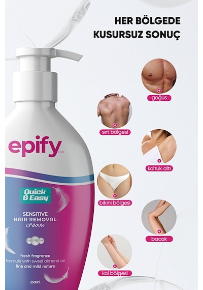 Epify Tüy Dökücü Krem 250 ML Epify Tüy Dökücü Krem 250 ML