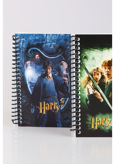 Dekomus İle Lisanslı Harry Potter Spırallı A6 Çizgili Not Defteri / Bloknot Altın