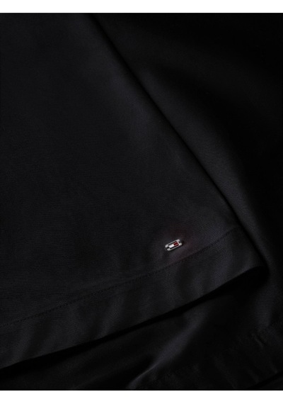 Tommy Hilfiger 5x2 Rıb Mıx Medıa Dress Kadın Siyah Elbise - Ww0ww49939