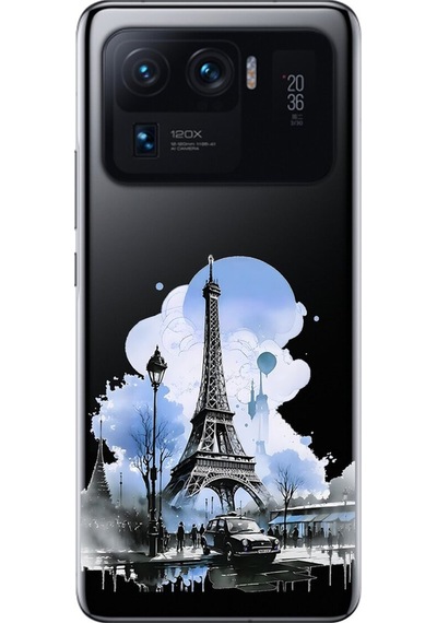 Xiaomi Mi 11 Pro Uyumlu Şeffaf Kılıf Paris 2 Tasarımlı