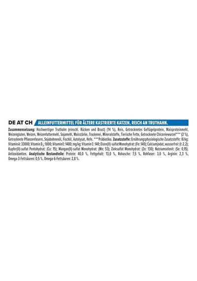 Senior Hindili Kuru Kısırlaştırılmış Kedi Maması 3 Kg
