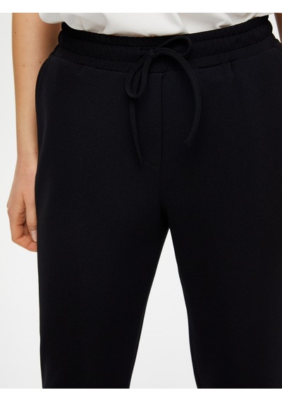 Faik Sönmez Comfort Fit Krep Örme Pantolon B00074-1 B00074-110 Siyah