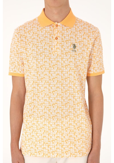 U.S. Polo Assn. Erkek Regular Fit Polo Yaka Turuncu Tişört 50306837-VR202