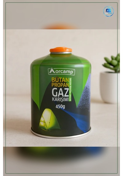 Butan Propan Gaz Kartuşu 450g Kore Tipi Kamp Ocağı Gazı Taşınabil