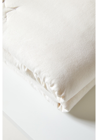 Ocean Home Textile %100 Pamuk Penye Ekru Yıldız Nakışlı Çocuk Tek Kişilik Çok Amaçlı Örtü 155 X 215 Cm