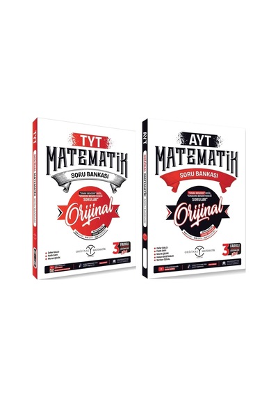 Orijinal Yayınları Tyt - Ayt Matematik Soru Bankası Set 2 Kitap