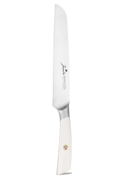 Jumbo Katana Standlı 6 Parça Beyaz Bıçak Seti Şeffaf