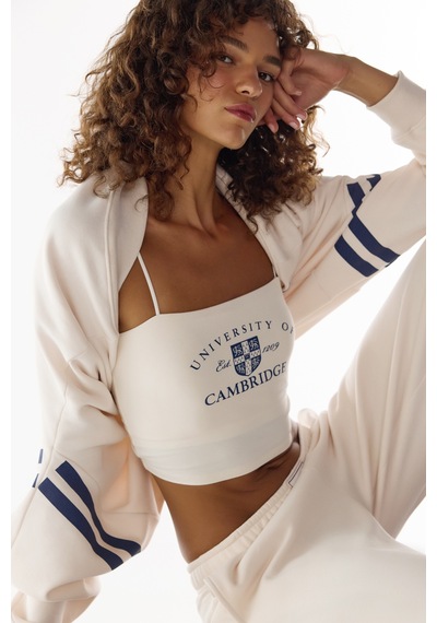 Penti Ekru Crop Atlet Ekru