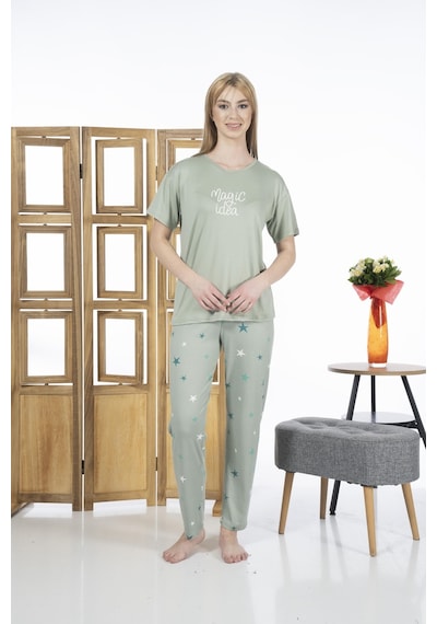Estiva 24139 Magic İdea Kadın Kısa Kol Pijama Takımı 001
