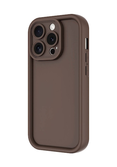Apple Uyumlu iPhone 15 Pro Max Kılıf Kamera Korumalı Zore Ananas Kapak Mürdüm
