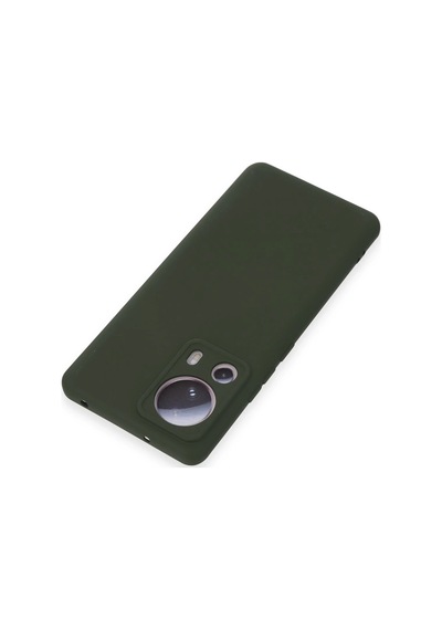 Newface - 951 - Xiaomi Mi 13 Lite Kılıf Nano İçi Kadife Silikon - - Edntrend - Koyu Yeşil