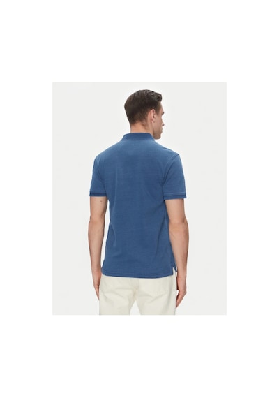 Levi's Erkek Mavi Düz Kesim Denim Polo T-shirt Housemark - 35883-0271 Mavi