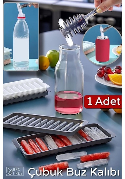 11'li Çubuk Buz Kalıbı Bpa Free - 1 Adet Buzluk Plastik Diğer