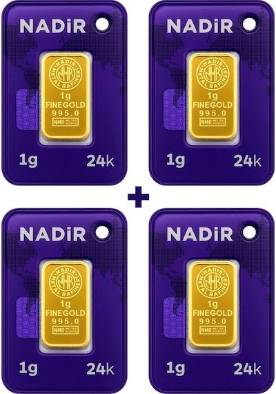 Nadir Gold 24 Ayar 4 Gram Külçe Altın