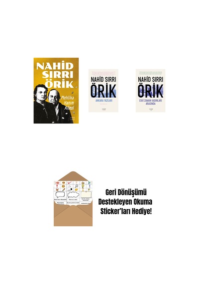 Mehlika Hanım Ailesi + Ankara Yazıları + Eski Zaman Kadınları Arasında + Okuma Sticker'ları