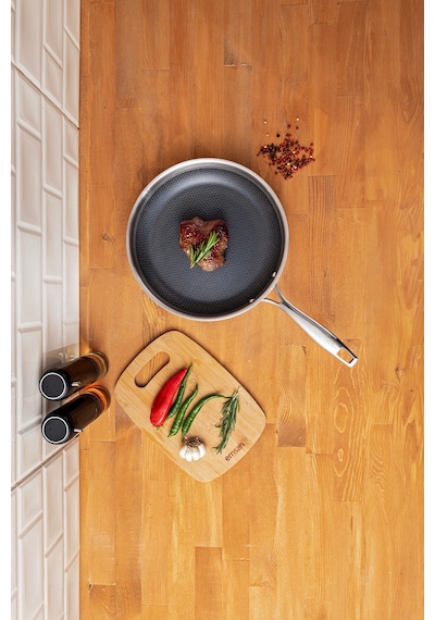 Emsan Pro Tri Ply Tava 28 Cm Gümüş