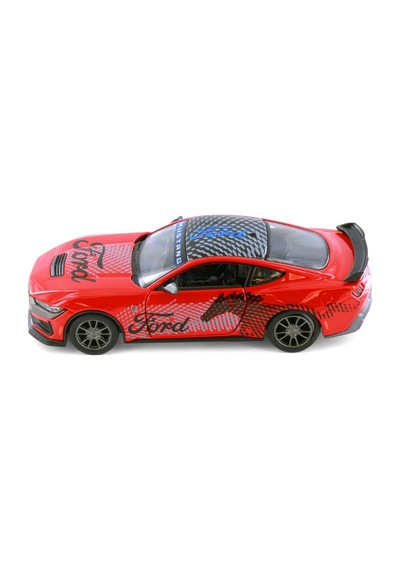 Kinsmart 1:36 Ölçek 2024 Ford Mustang Dark Horse Livery Edition Diecast Model Araç Kırmızı