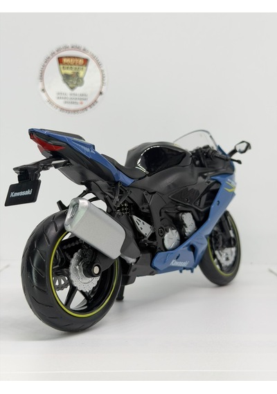 Kawasaki Ninja Zx-6r 1:12 Lacivert Diecast Motosiklet Model