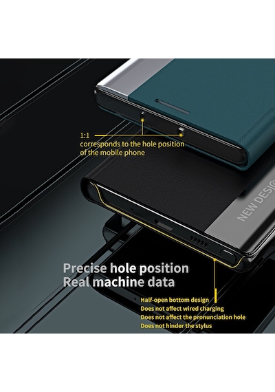 Xiaomi Redmi Note 10s / Poco M5s 4g / Note 10 4g İçin Standlı Pu Deri Kaplamalı Pc Telefon Kılıfı Kabuğu