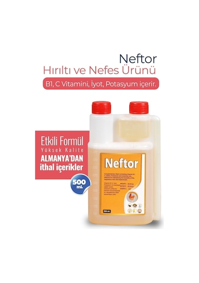 2li Set Kuşlar Alfamin Ishal + Neftor Hırıltı Seti 500 Ml