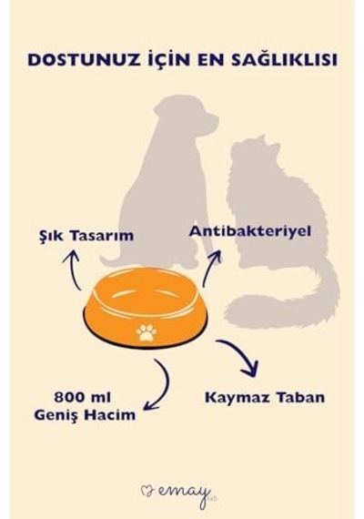 Kedi Köpek Mama Ve Su Kabı Pati Desen,flame