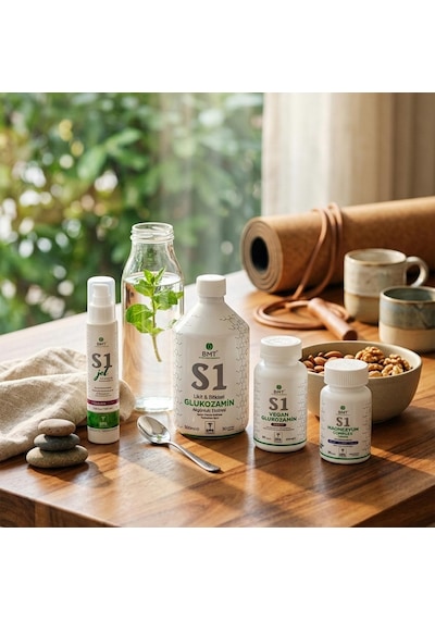 Bmt S1 Vegan Glukozamin Tablet - Msm, Vitamin C, Akgünlük - 60 Tablet Sku K176