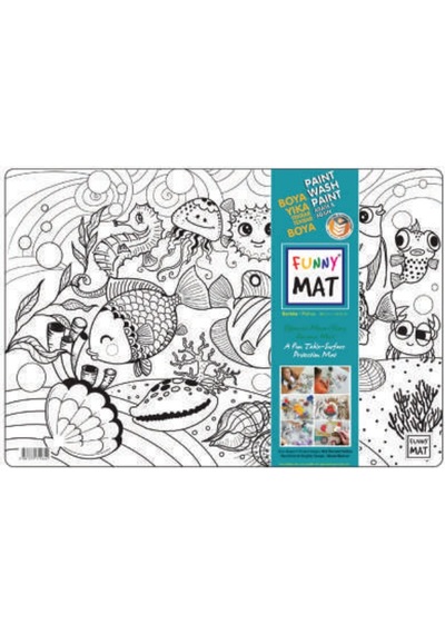 Funny Mat - Balıklar 33,5x48cm - Rxlu-586991