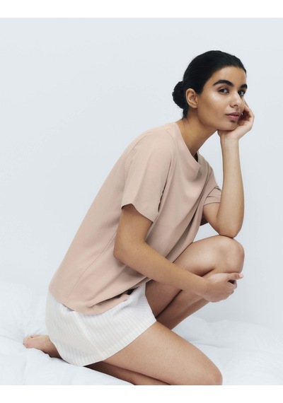 Marks & Spencer Şortlu Pijama Takımı T37004645F Çok Renkli
