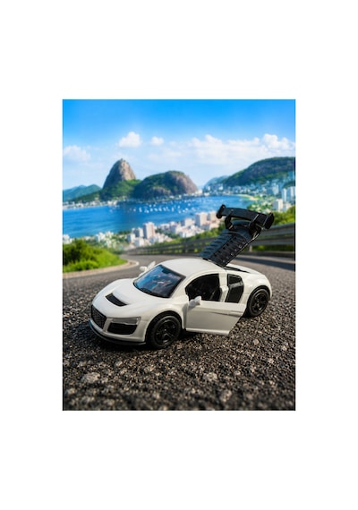 4'lü Die Cast Metal Spor Araba Seti Set 2 1:64 Ölçek - Açılır Kapı & Bagaj - Kutulu Koleksiyon Karışık Renk Ve Model