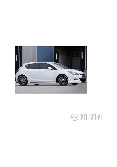 Kit Garaj Astra J Kanallı Yan Marşpiyel Çift Plastik 2009-2015 Boyasız