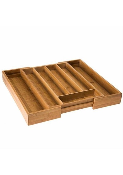 Bambu Ayarlanabilir Çekmece İçi Kaşıklık & Çekmece İçi Organizer Karışık Renkli