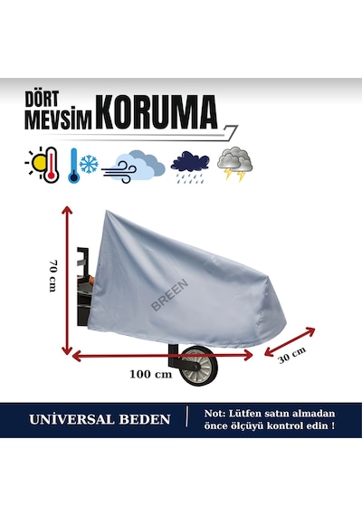 Gri Karavan Çekme Kancası Koruyucu Örtü, Birleşim Yeri Kılıfı, Su Geçirmez, Toz Ve Kir Önleyici Branda