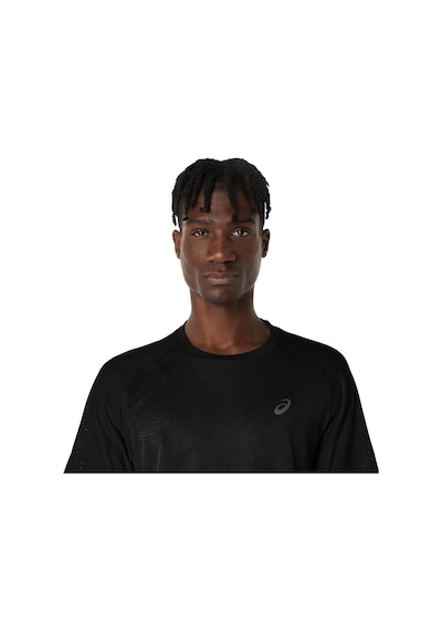 Asics Metarun Ss Top Erkek Siyah Beyaz Tshirt 2011d286-001 Siyah - Beyaz
