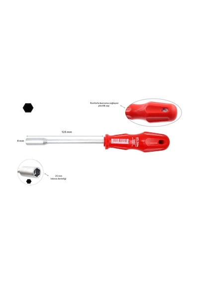 Ceta Form 8 MM Lokma Tornavida 1308M