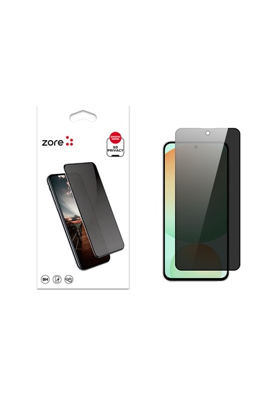 Nourthkiingdom Galaxy Uyumlu S24 Fe Zore New 5d Privacy Temperli Ekran Koruyucu - Siyah