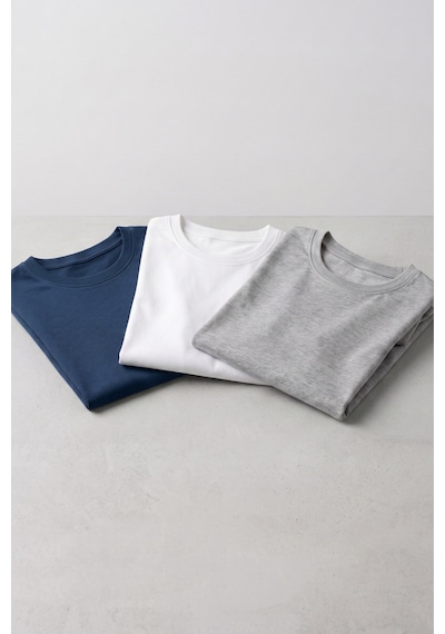 Kiagu Kız Erkek Çocuk Basic Tişört 3'lü Set Pamuklu Kısa Kollu Çocuk Tişört 2-13 Yaş T-shirt 3'lü Set8 Kiagu Kız Erkek Çocuk Basic Tişört 3'lü Set Pamuklu Kısa Kollu Çocuk Tişört 2-13 Yaş T-shirt 3'lü Set8