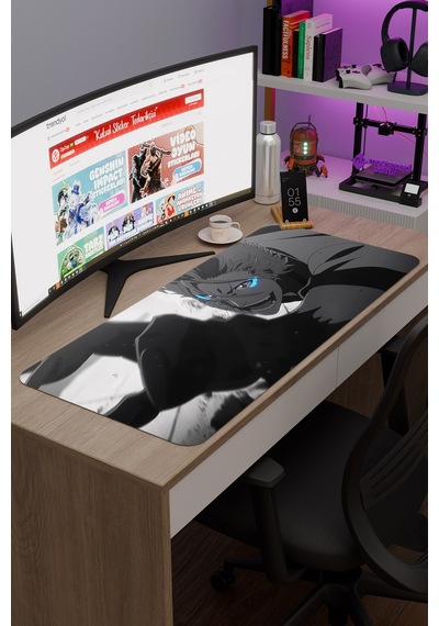 Bleach Anime V5 - 90x40 Xxl Gaming Kauçuk Kaymaz Taban Mouse Pad Fare Altlığı