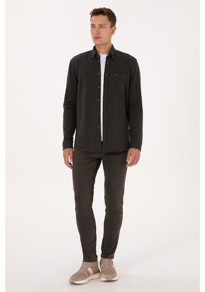 U.s. Polo Assn. Erkek Haki Gömlek Örme 50308469-vr027 Haki