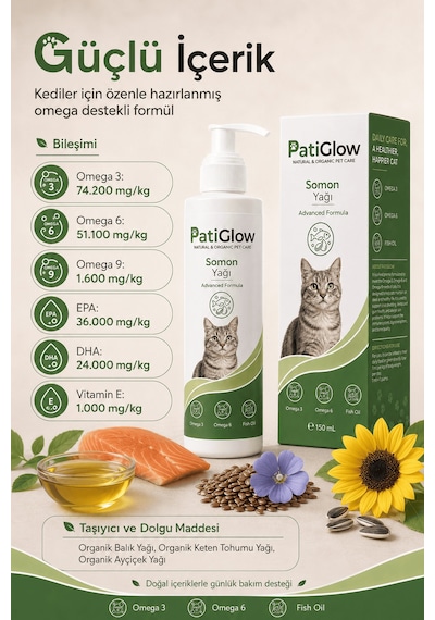 Patiglow Kedi Balık Yağı