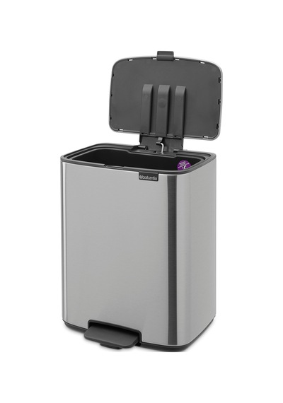 Brb-bra 238048-8710755238048-001-01-bo Matt Steel Fpp Pedallı Çöp Kutusu 12l Inox