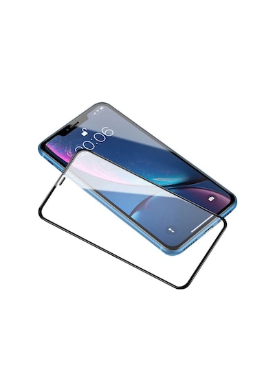 Pp Apple Uyumlu iPhone Xr Anti Static Toz Tutmayan Çerçeveli Ekran Koruyucu Cam